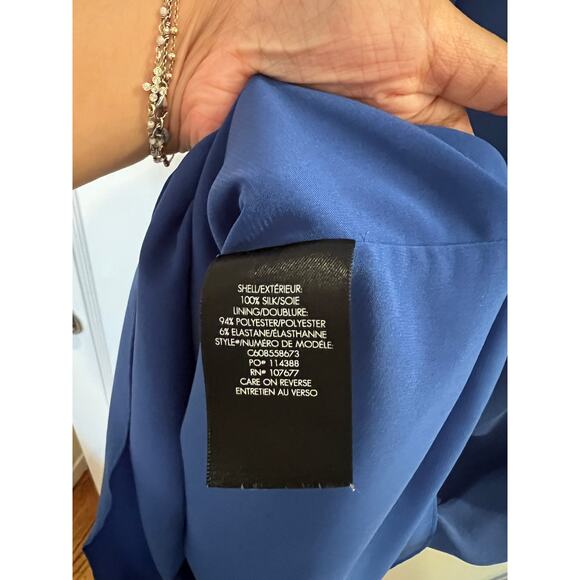 alice + olivia Cassidy sleeveless silk dress in Blue Size XS✨ - Picture 5 of 11